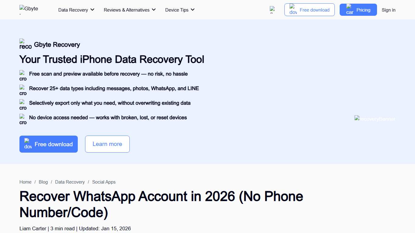 Recover WhatsApp Account in 2026 (No Phone Number/Code)